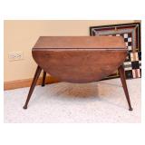 BUY IT NOW! Lot #305, Small Round Antique Drop Leaf Table, $125