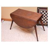 BUY IT NOW! Lot #305, Small Round Antique Drop Leaf Table, $125