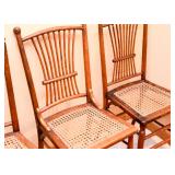 Beautiful Antique Rattan Seat Chairs