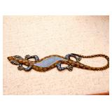 Hand Painted Lizard Wall Art