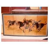 4 Panel Asian Artwork / Wall Hanging