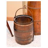 Antique Wooden Well Bucket