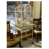 SOLD--Lot #316, Large Bird Cage (White), $100