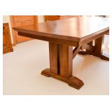 BUY IT NOW! Lot #317, Beautiful Trestle Dining Table, $495