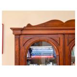 SOLD--Lot #319, Stunning Antique Early American Bookcase / Display Cabinet, $2,500