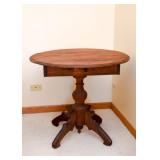 BUY IT NOW! Lot #320, Antique Round Drop Leaf Parlor Table, $250 