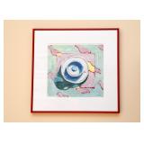 Original Mixed Media Artwork Signed by Kate Winn (on handmade paper), Framed