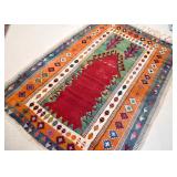 SOLD--Lot #326, Vintage Turkish Kilim Prayer Rug, $200