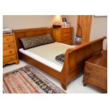 BUY IT NOW! Lot #330, Queen Size Sleigh Bed, $500