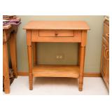 BUY IT NOW! Lot #332, Antique Early American Nightstand / End Table with Drawer, $150