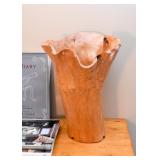 Burl Wood Vase