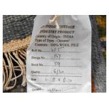 SOLD--Lot #334, 100% Wool Indian Rug (11