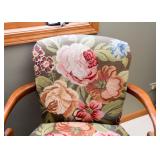 SOLD--Lot #335, Gorgeous Needlepoint Chair (Cabbage Roses), $350