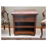 Wood Nightstand with Drawer