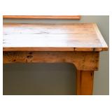 SOLD--Lot #337, Primitive Antique Farm Table, $400