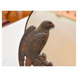 SOLD--Lot #342, Vintage Metal Parrot Shaving / Vanity Mirror, $75