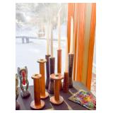 Primitive Industrial Wooden Textile Spools