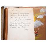 SOLD--Lot #355, Antique / Vintage Handmade Book with Cut Paper Piecing, $150