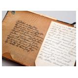 SOLD--Lot #355, Antique / Vintage Handmade Book with Cut Paper Piecing, $150