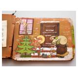 SOLD--Lot #355, Antique / Vintage Handmade Book with Cut Paper Piecing, $150