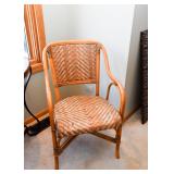 Pair of Bamboo & Rattan Arm Chairs