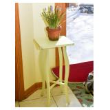 Painted Wood Side Table / Plant Stand