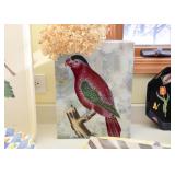 Stunning Artist Made Parrot Vase