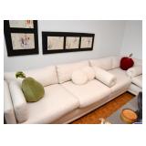 Mid Century Off-White Sectional Sofa