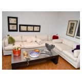 Mid Century Off-White Sectional Sofa