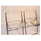 Lucite Folding Chairs (Set of 4)