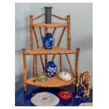 Bamboo Corner Shelf, Pottery & Ceramics