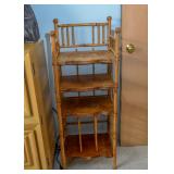 Vintage Bamboo Etegere