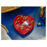 Art Glass Heart Paperweight