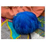 Vintage Blue Feather Hat