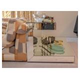 Mirrored Double Decker Console Table 