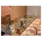 Mirrored Console Tables (There are a pair of these.)