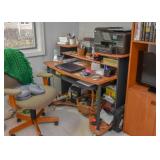 Contemporary Computer Desk & Chair, Office Supplies