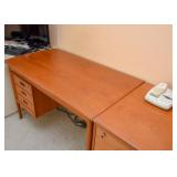 Mid Century Modern Drop-Leaf Desk & Chair