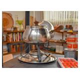 Chrome Fondue Pot