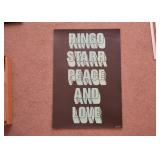 Limited Edition Ringo Star Peace and Love Poster (Numbered)