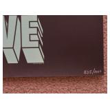 Limited Edition Ringo Star Peace and Love Poster (Numbered)