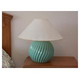 Ceramic Teal Table Lamp