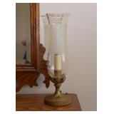 PAIR of Vintage Hurricane Candle Lamps (Electrified)