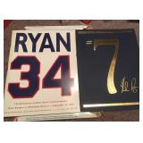 Nolan Ryan 7th No Hitter Commemorative Program May 1991 and Retire Number Program