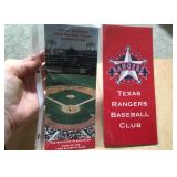 Texas Rangers 1995 1996 Ticket Info Brochures