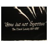 Limited Edition Tom Landry Autographed 30x40 Print by Janice Williams , Apr 1989  