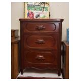 Pair of Nightstands with Carved Pulls 