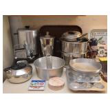 Coffee Server, Tea Kettle, Percolator, Baking Pans