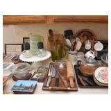 Pedestal Cake Plate, Utensils, Cutlery, Cheese Server, Etc.