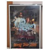 Autographed Chicago World Tour 2016 Poster, Framed (we have two of these)